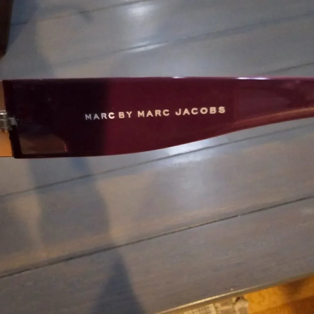Marc By Marc Jacobs Women's Gold Satin Brown Sunglasses MMJ 015/S